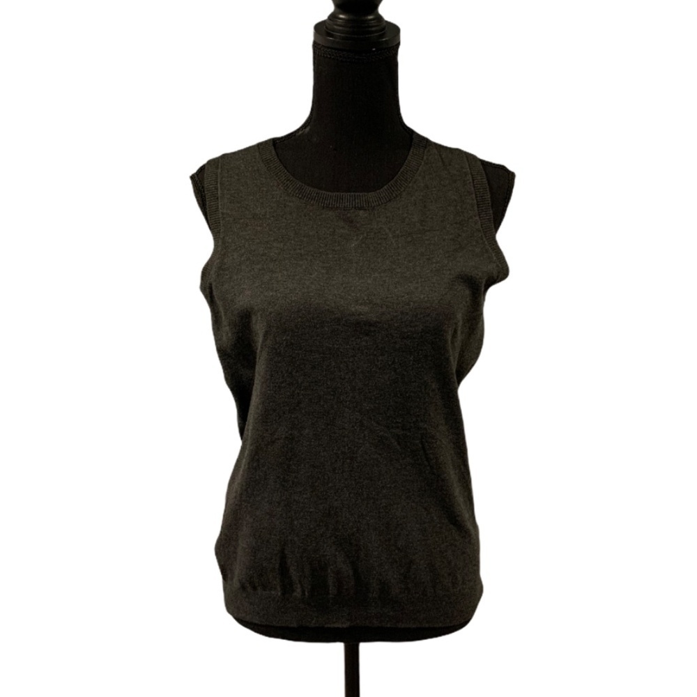 Philosophy Sweater Vest or Shell Charcoal NWT